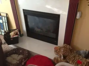 Before Shot of Fireplace