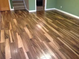 High Contrast Plank Tile Flooring