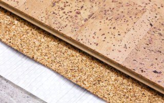 16098278 - laying technology of cork floor on concrete base with layers of thermal insulation and soundproofing