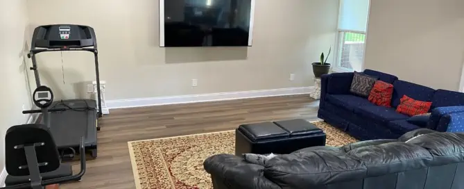 basement living room remodeling