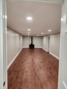 Basement Remodel Complete Flooring